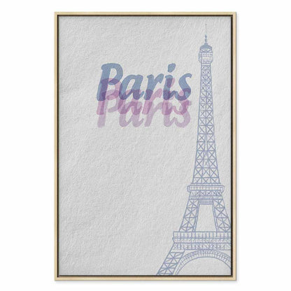 Leinwandbild - Paris in Watercolours (1 Part) Vertical