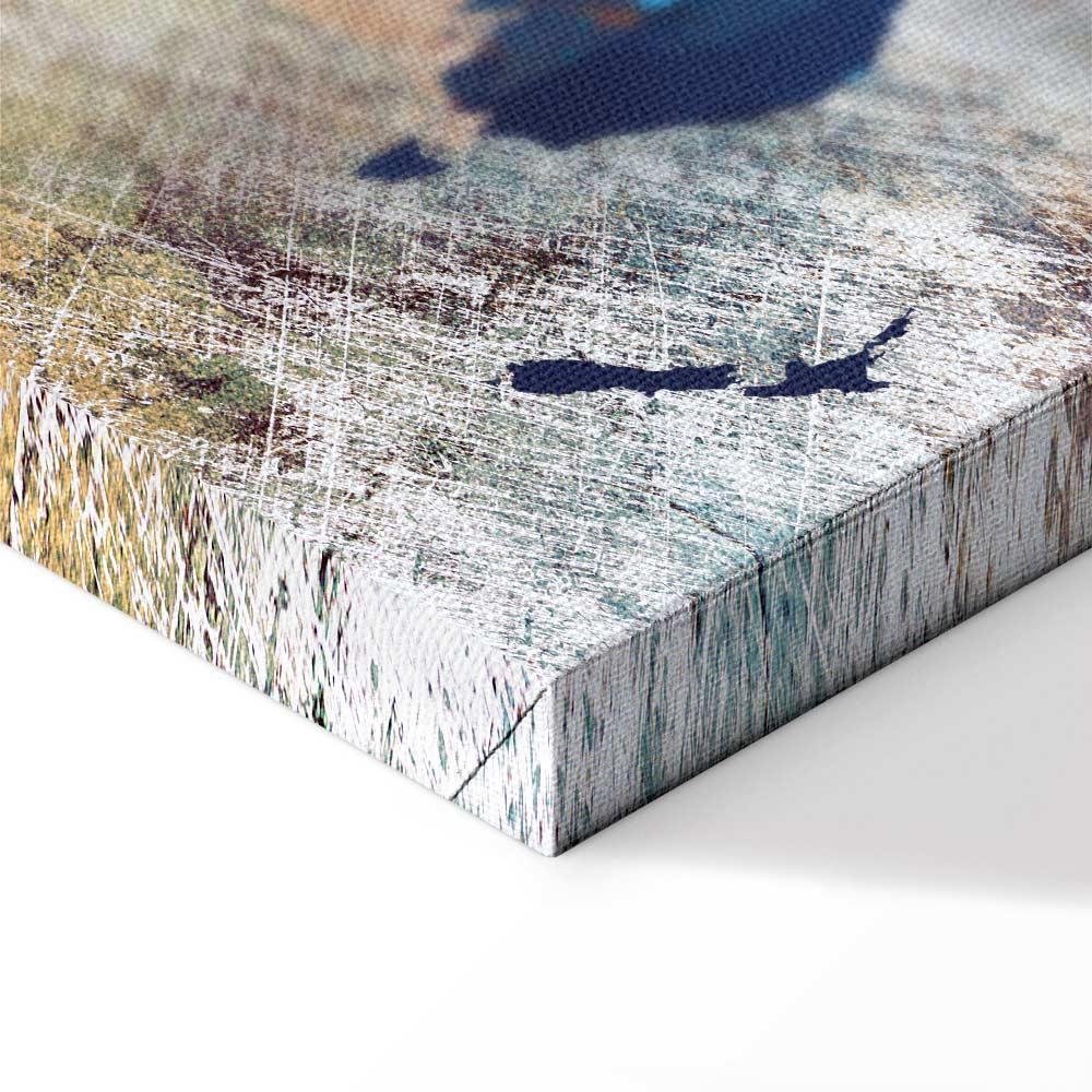 Leinwandbild - World Map: Colourful Madness