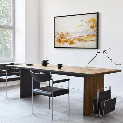 Leinwandbild - Golden Mountains (1 Part) Wide