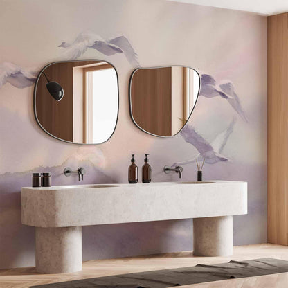 Fototapete - Flying Swans