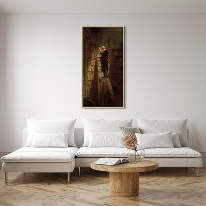 Leinwandbild - Carl Spitzweg – The Bookworm