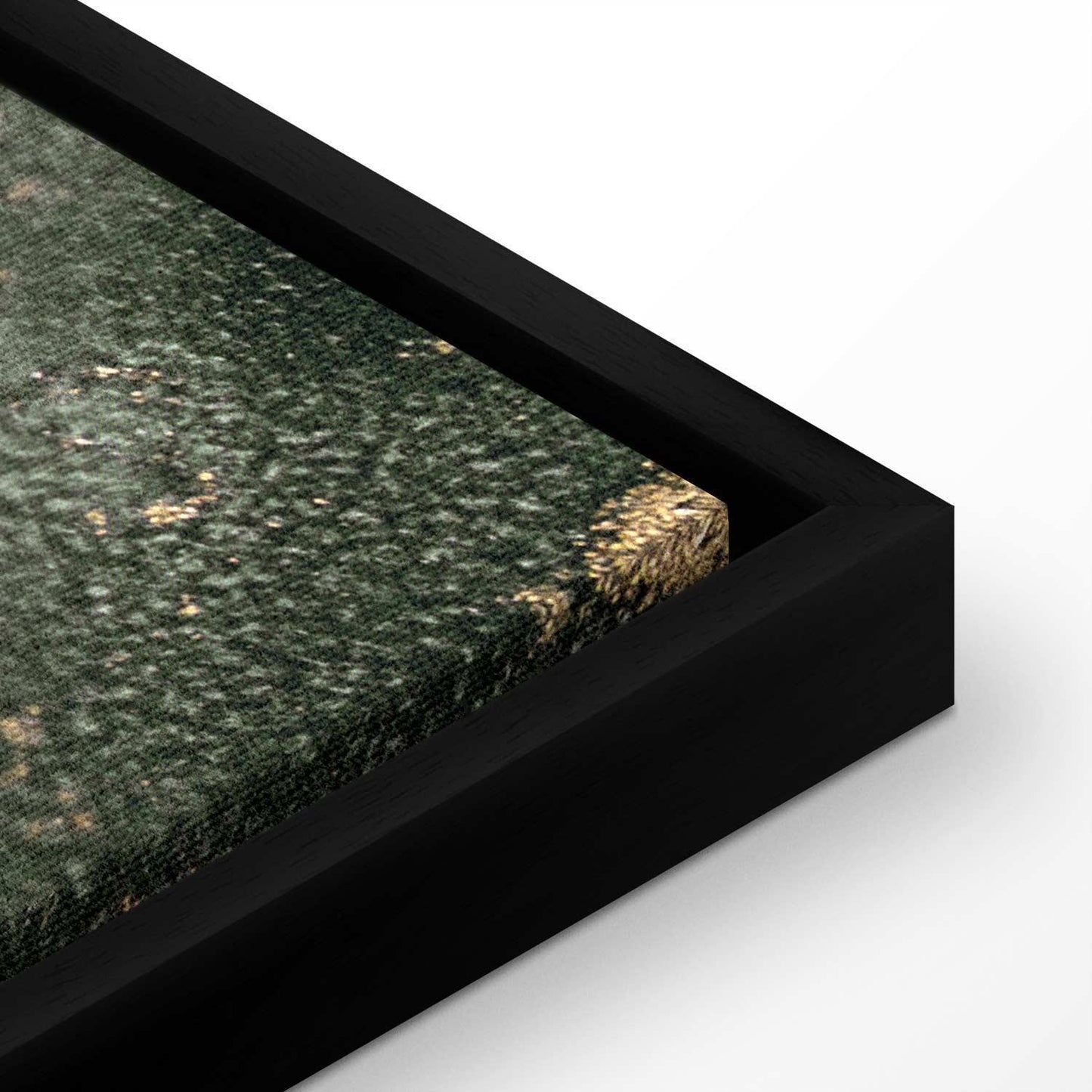 Leinwandbild - Green watercolour - abstraction inspired by the structure of marble