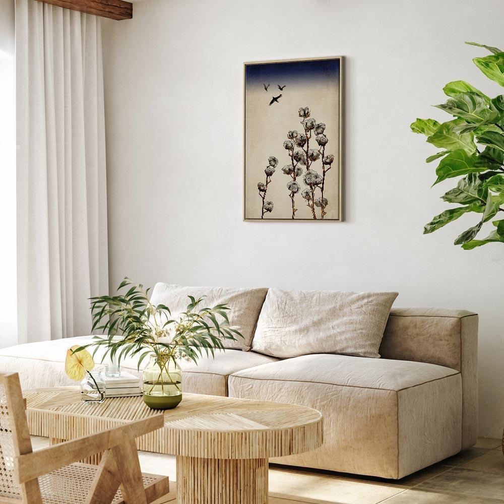Leinwandbild - Cotton Branches (1 Part) Vertical