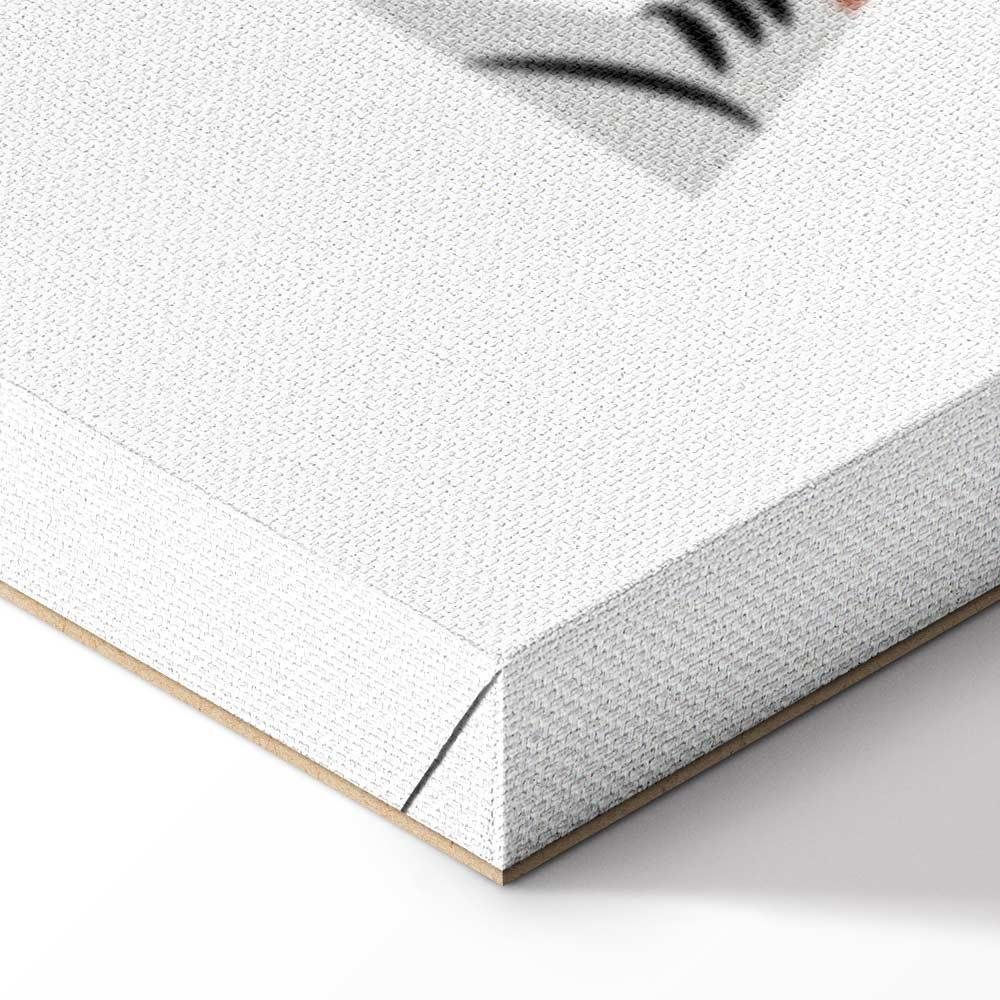 Leinwandbild - Female Golfer With the Eiffel Tower in the Background - Illustration