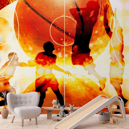 Jugendzimmer mit Sport-Fototapete

