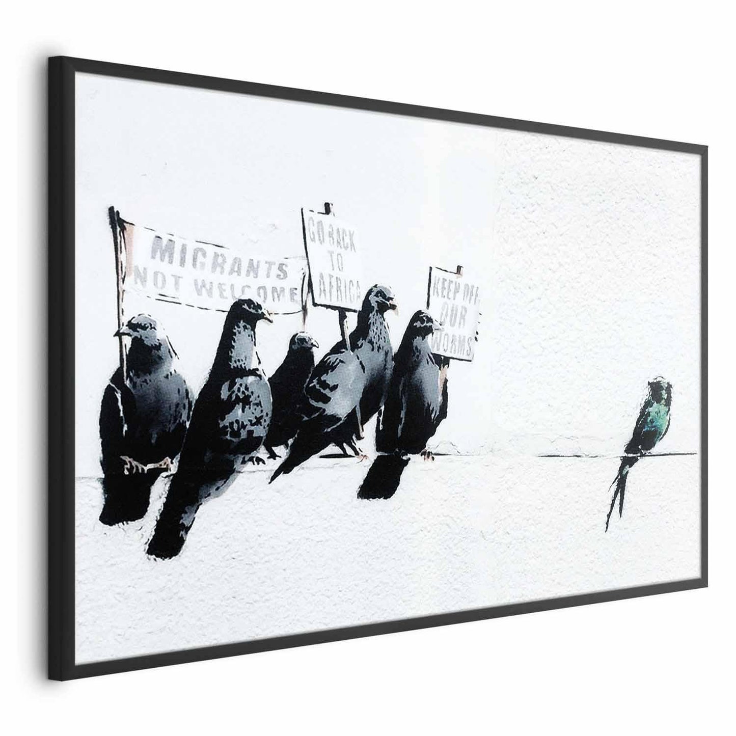 Poster - Xenophobic Pigeons Artgeist