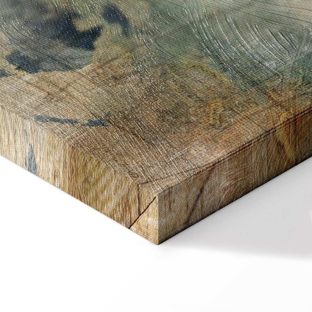 Leinwandbild - Retro Map (5 Parts) Narrow