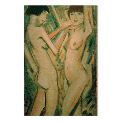 Leinwandbild - Otto Mueller – Two Girls