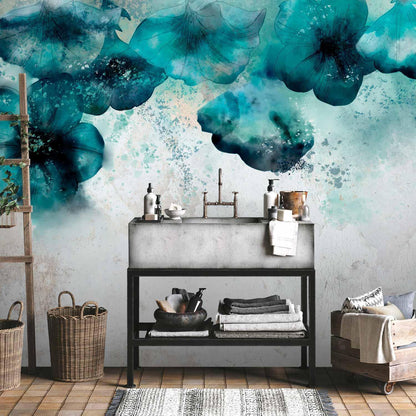 Fototapete - Blue Poppies