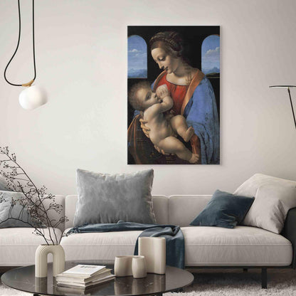 Leinwandbild - Madonna Litta (Leonardo da Vinci) Artgeist