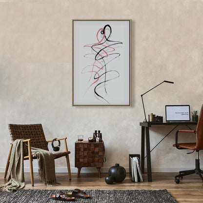 Leinwandbild - Tangled Passion (1 Part) Vertical