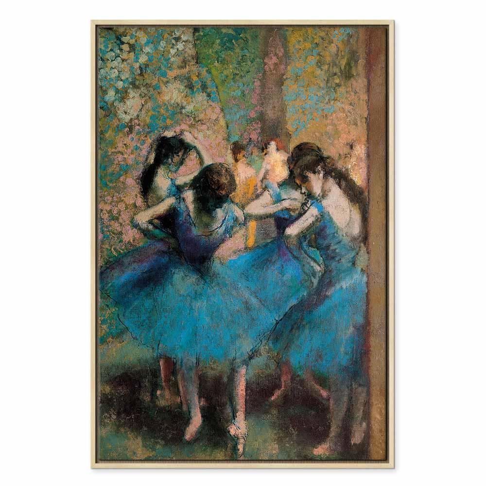 Leinwandbild - Edgar Degas – Blue Dancers