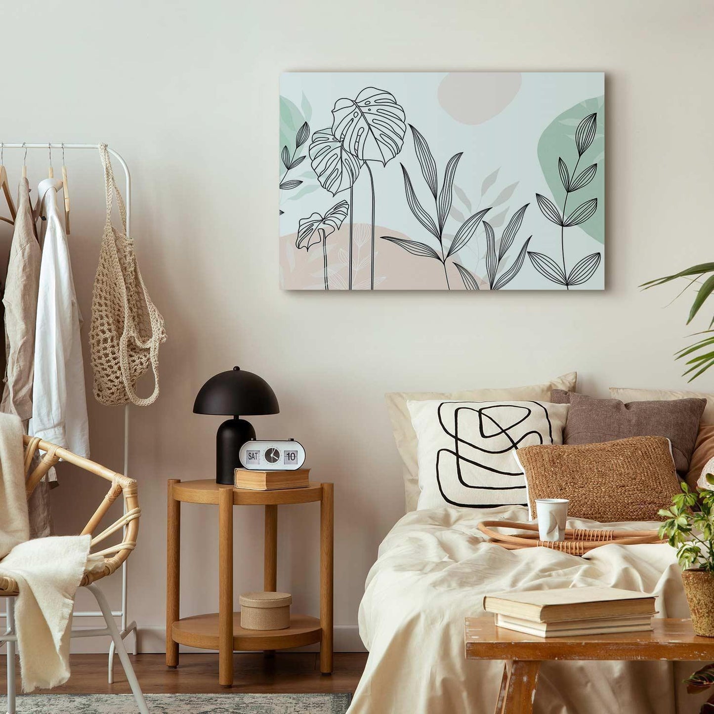 Leinwandbild - Pastel line art