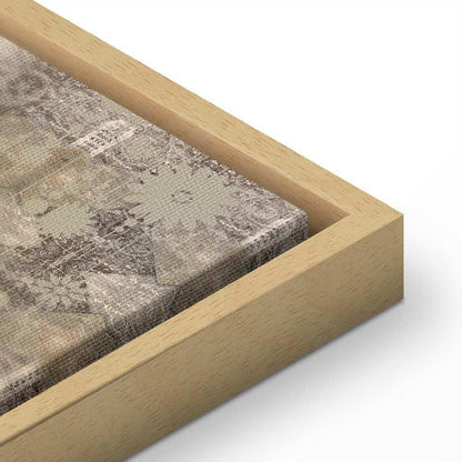 Leinwandbild - Retro Cranes (1 Part) Wide