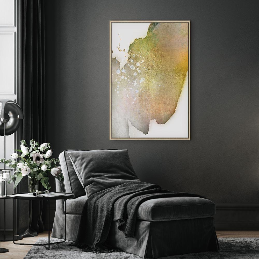 Leinwandbild - Golden Touch (1 Part) Vertical