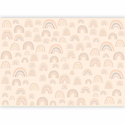 Fototapete - Pastellfarbene Regenbögen Artgeist