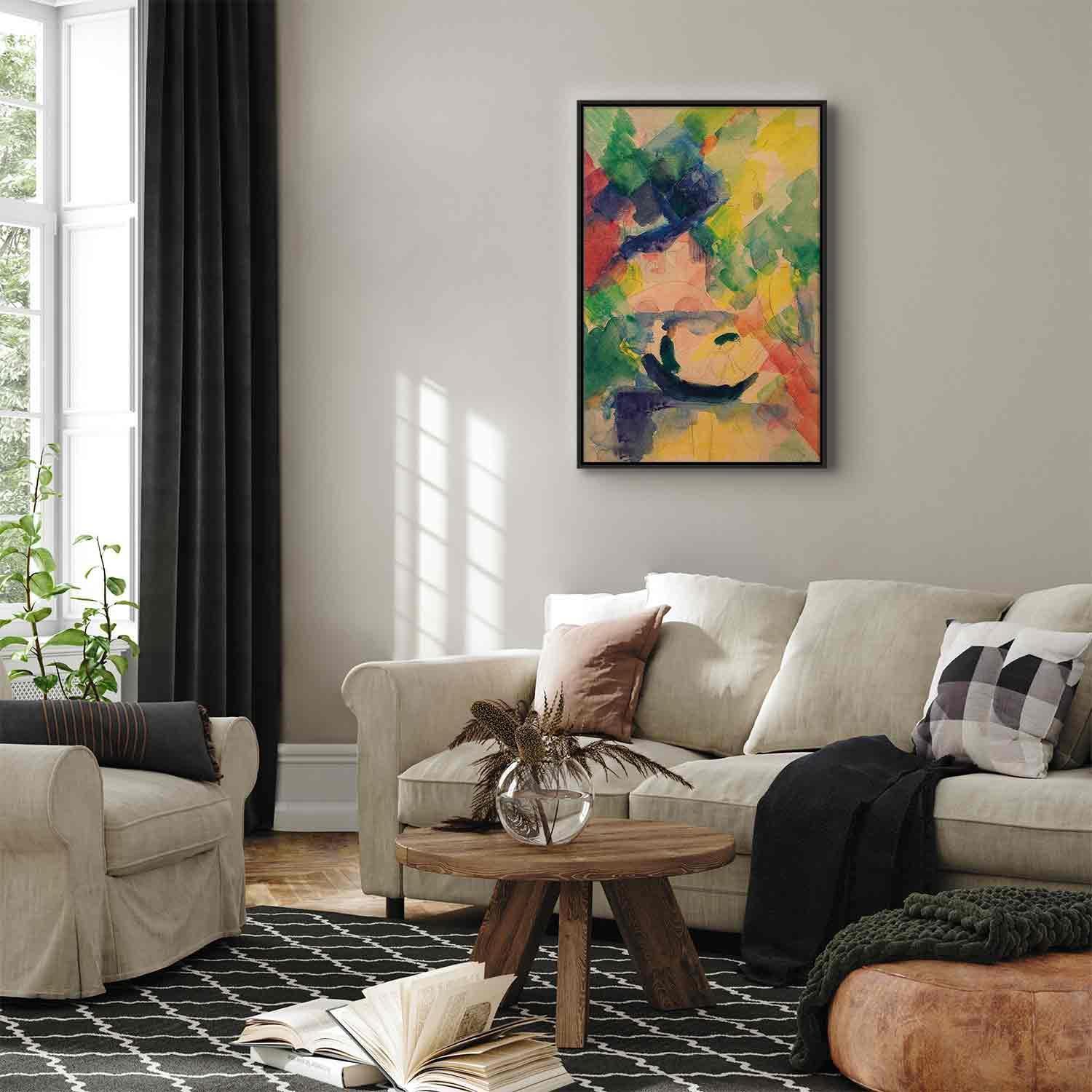 Leinwandbild - Paar im Nachen (August Macke) Artgeist