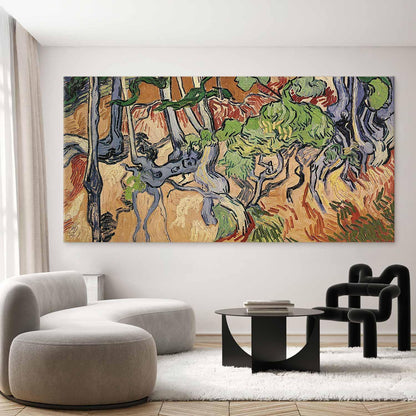 Wandbild XXL - Vincent van Gogh – Tree Roots