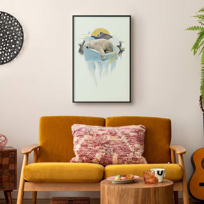 Poster Eisbär – Skandinavisches Tierposter in sanften Tönen