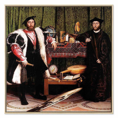 Leinwandbild - Hans Holbein the Younger – Ambassadors