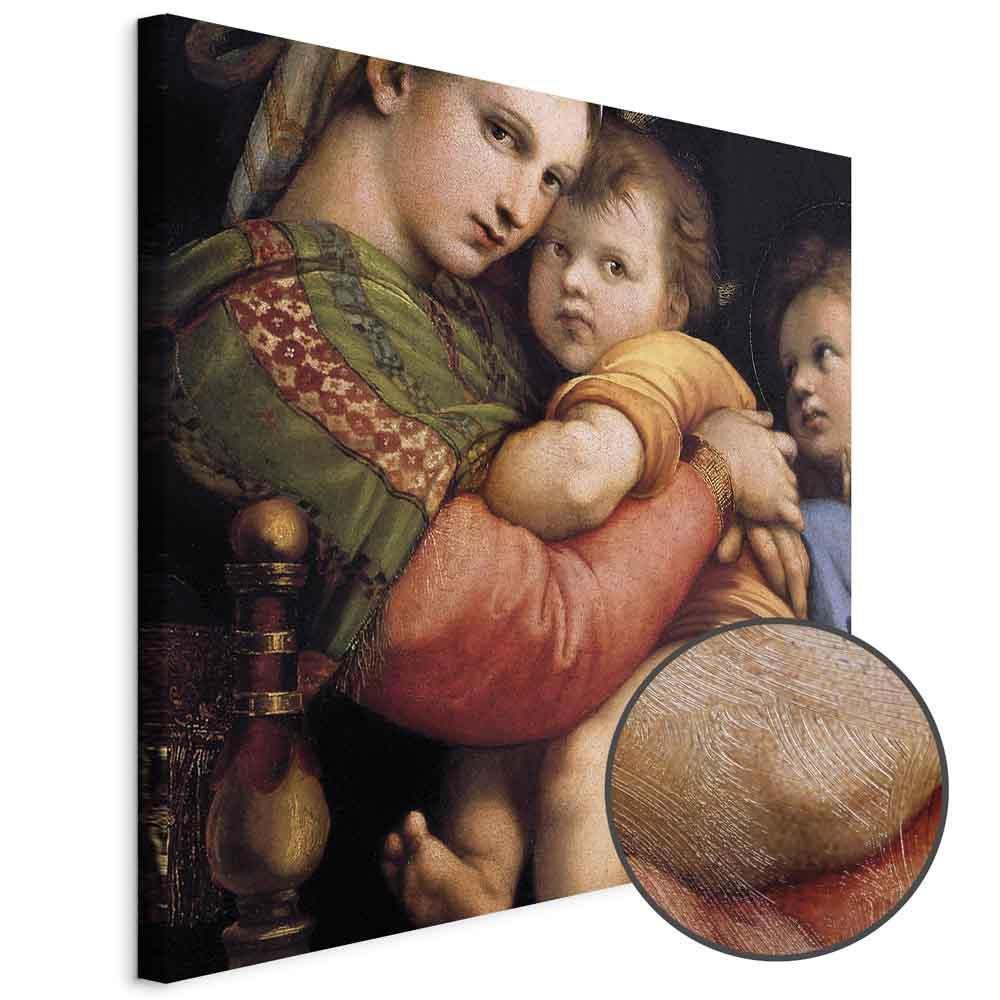 Leinwandbild - Rafael Santi – Madonna on a Chair