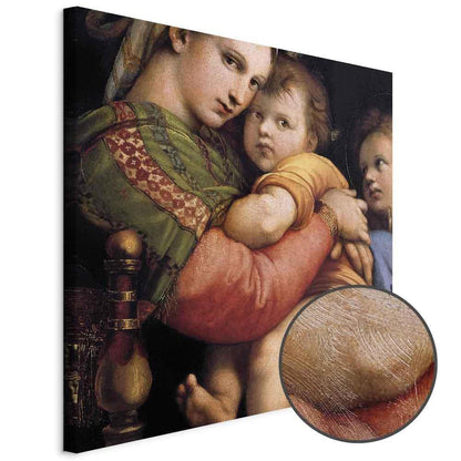 Leinwandbild - Rafael Santi – Madonna on a Chair