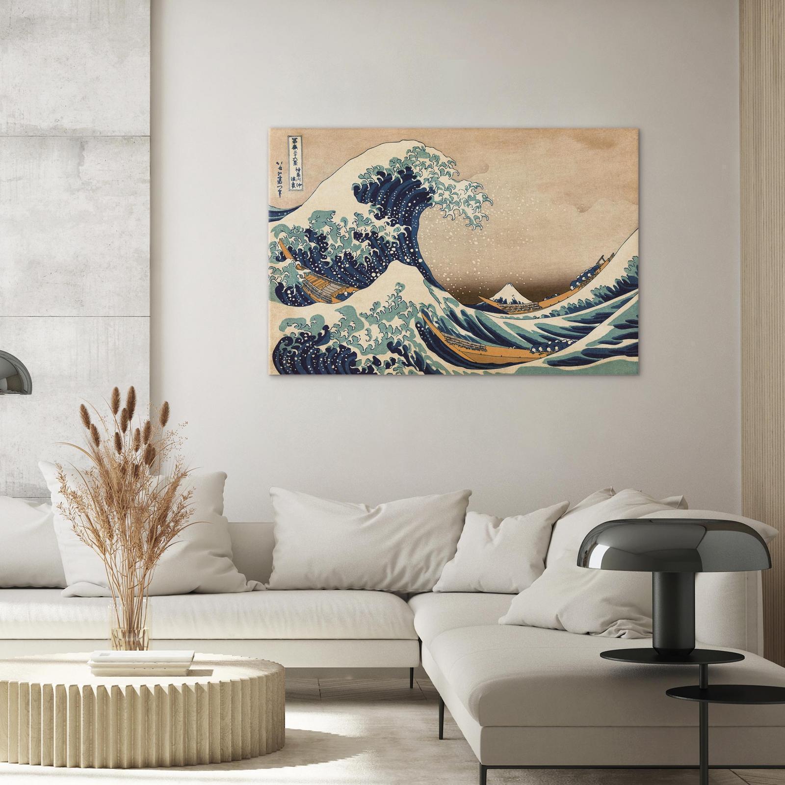 Leinwandbild - The Great Wave off Kanagawa (Reproduction) Artgeist