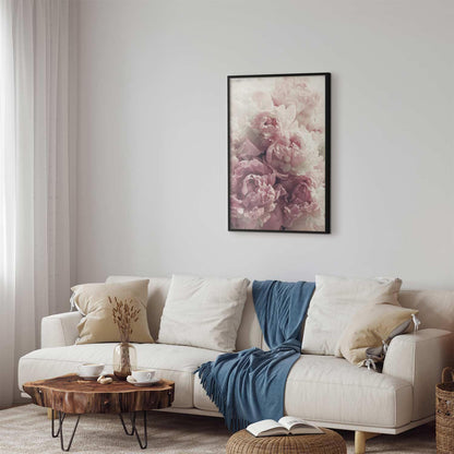 Elegantes Blumenposter mit zarten rosa Blüten


