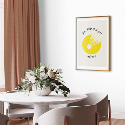 Poster - Shuttlecock Against the Yellow Sun