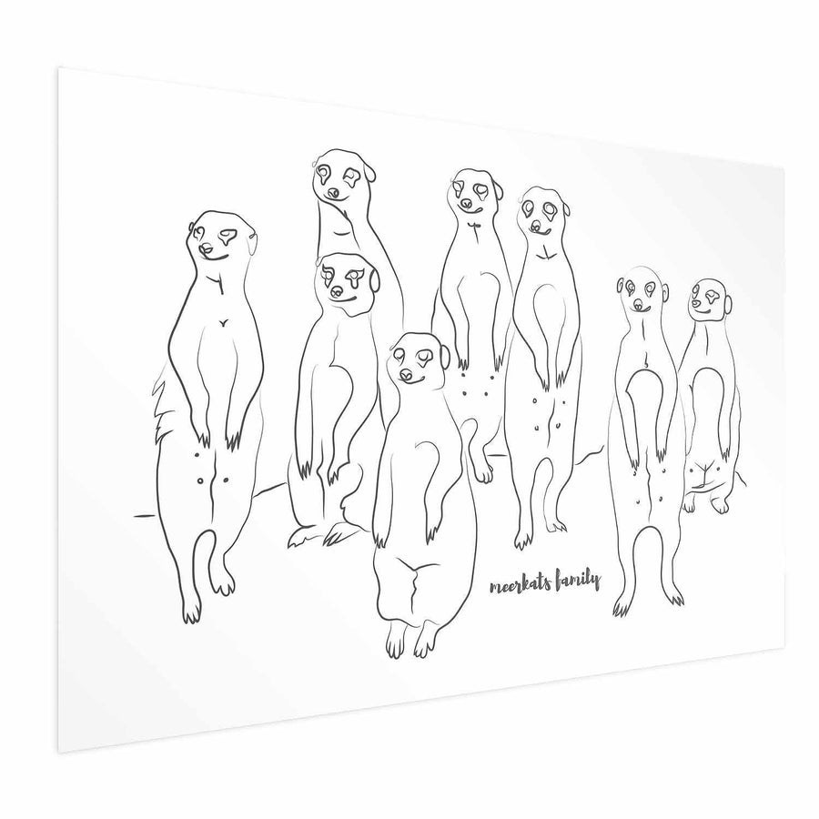 Poster - Meerkat Family Artgeist