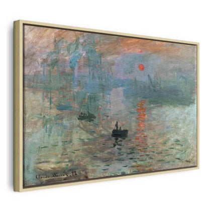 Leinwandbild - Impression, Sunrise - Claude Monet’s Painted Landscape of the Port Artgeist