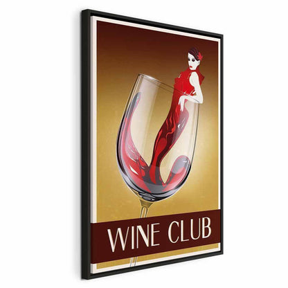 Leinwandbild - Wine Club (1 Part) Vertical