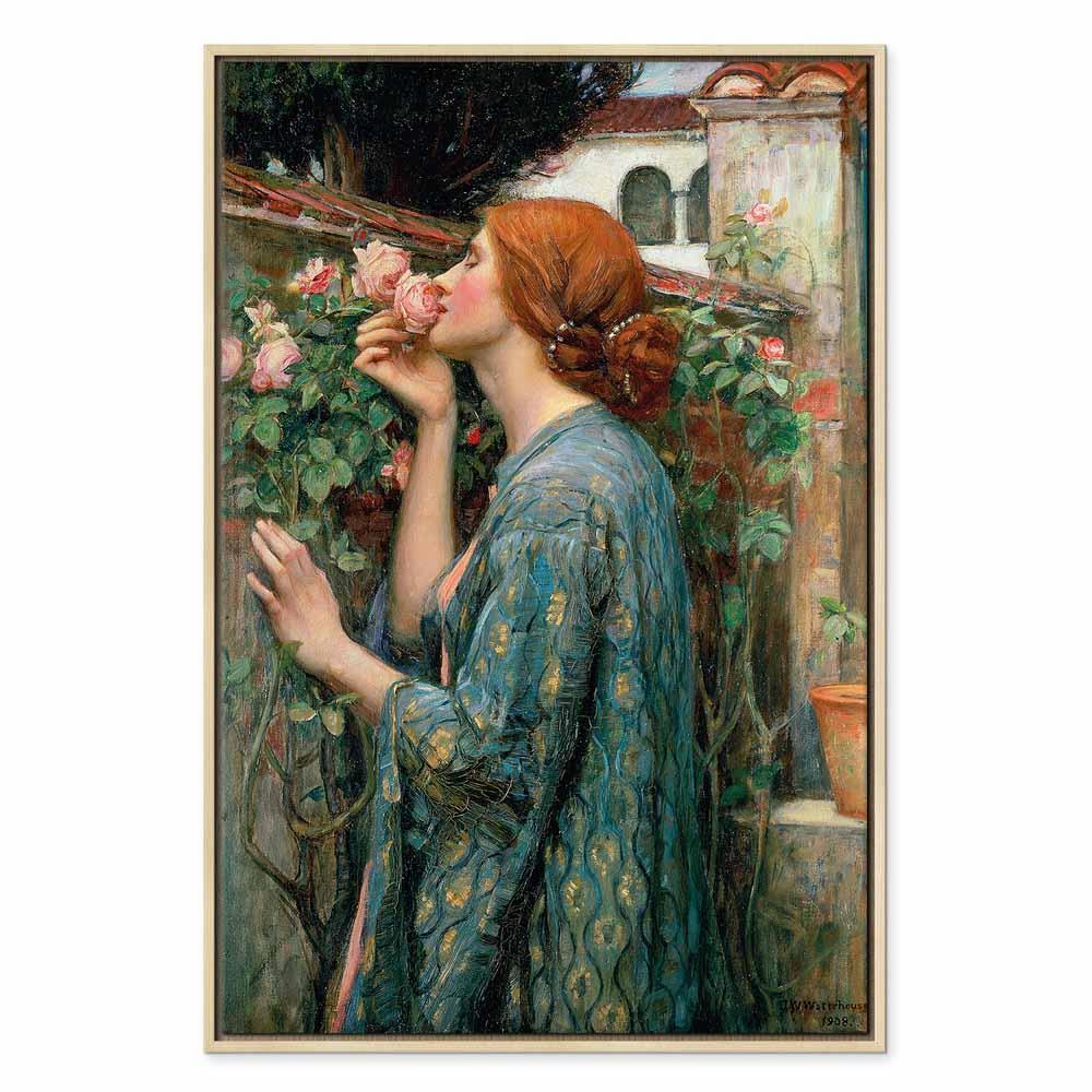 Leinwandbild - John William Waterhouse – The Soul of the Rose
