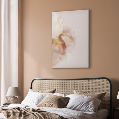 Leinwandbild - Love Yourself (1 Part) Vertical