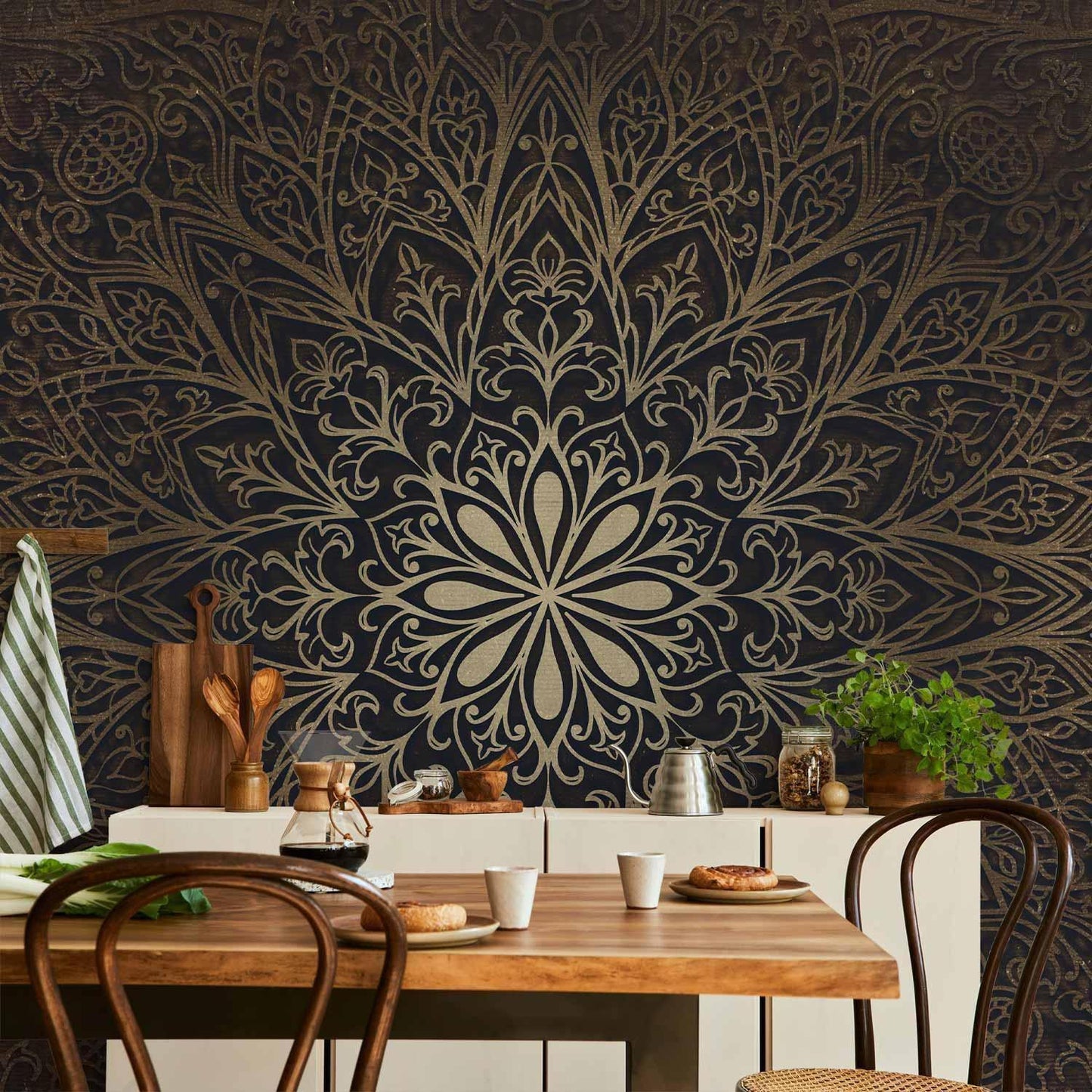 Fototapete „Mandala“ – Boho-Design mit spiritueller Eleganz