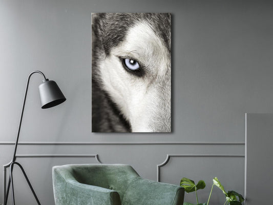 Leinwandbild - Dog's Look (1 Part) Vertical