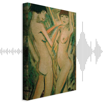 Leinwandbild - Otto Mueller – Two Girls