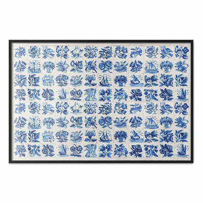 Poster - Azulejos Tiles - traditional Portuguese ceramic tiles