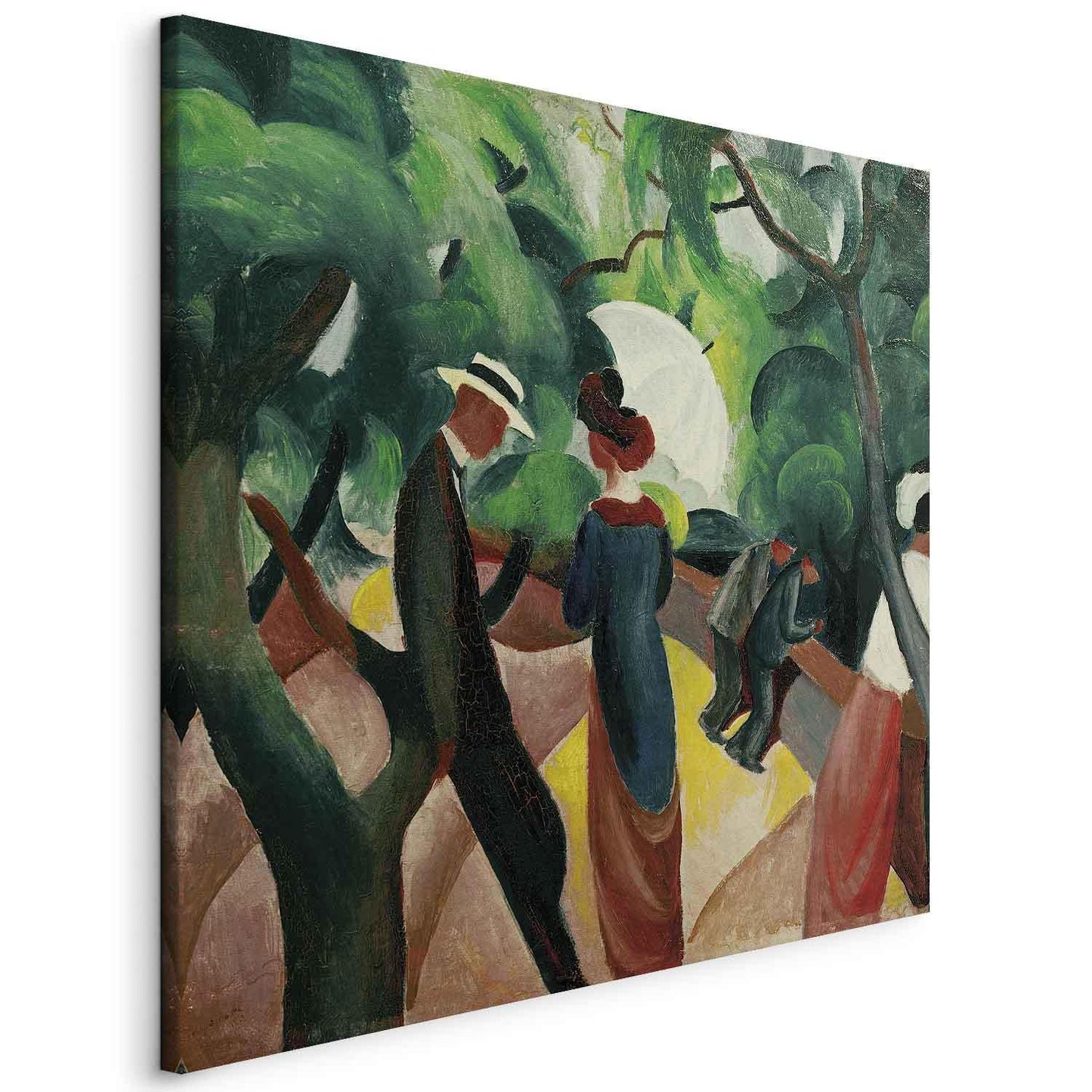 Leinwandbild - Promenade (August Macke) Artgeist