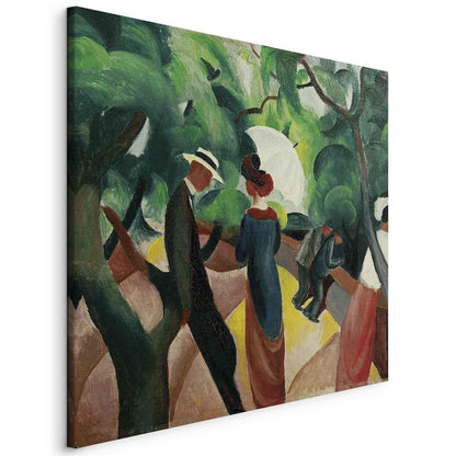 Leinwandbild - Promenade (August Macke) Artgeist