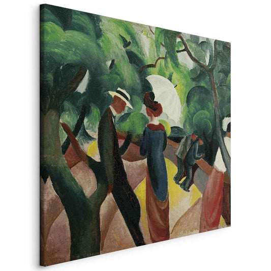 Leinwandbild - Promenade (August Macke) Artgeist