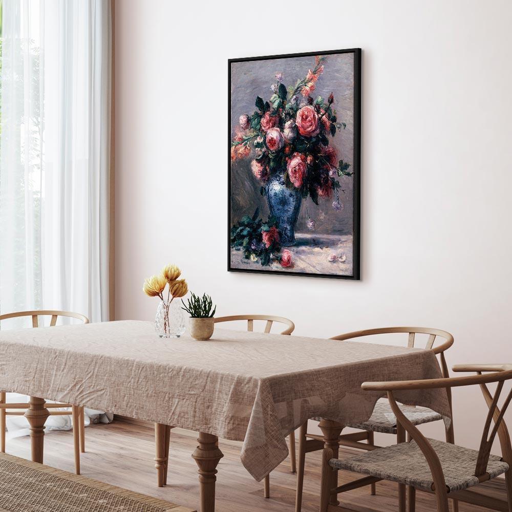 Leinwandbild - Pierre-Auguste Renoir – Vase of Roses