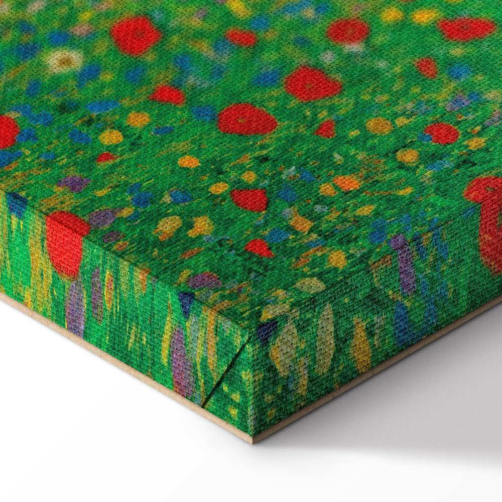 Leinwandbild - Gustav Klimt – Poppy Field
