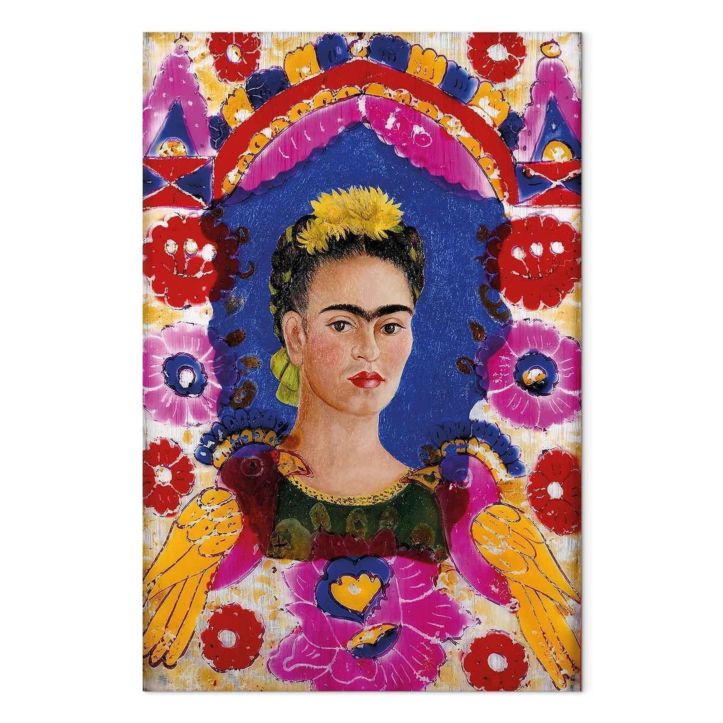 Leinwandbild - Frida Kahlo – The Frame (Self-Portrait)