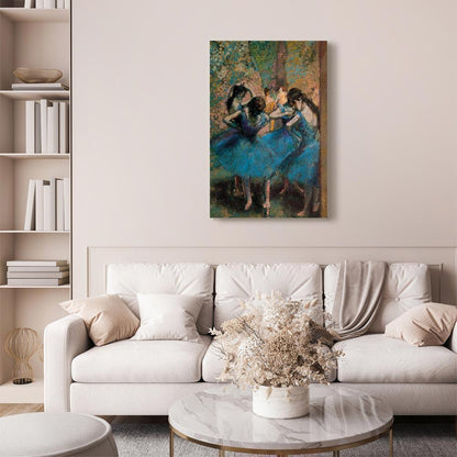 Leinwandbild - Edgar Degas – Blue Dancers