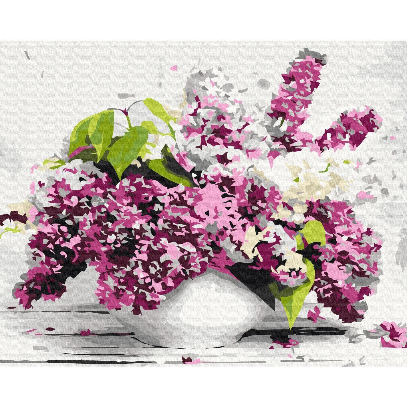 Malen nach Zahlen - Vase and Flowers