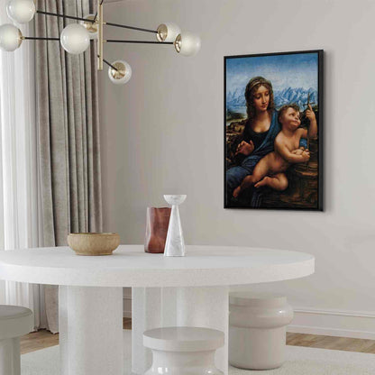 Leinwandbild - Leonardo da Vinci – Madonna With a Distaff