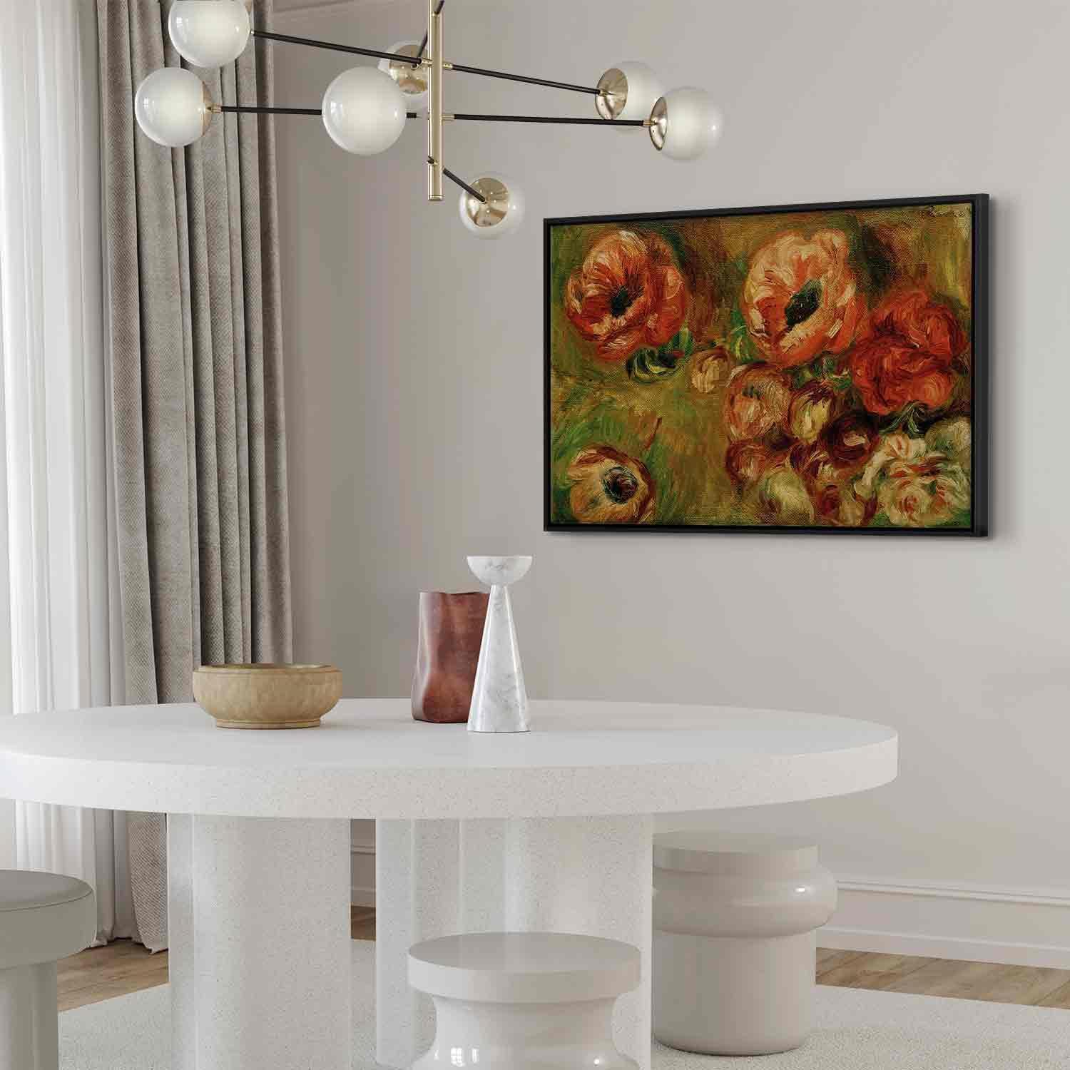 Leinwandbild - Les Anémones (Pierre-Auguste Renoir) Artgeist