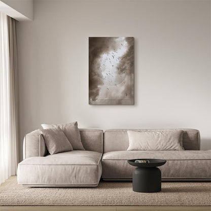 Leinwandbild - Birds in the Clouds (1 Part) Vertical