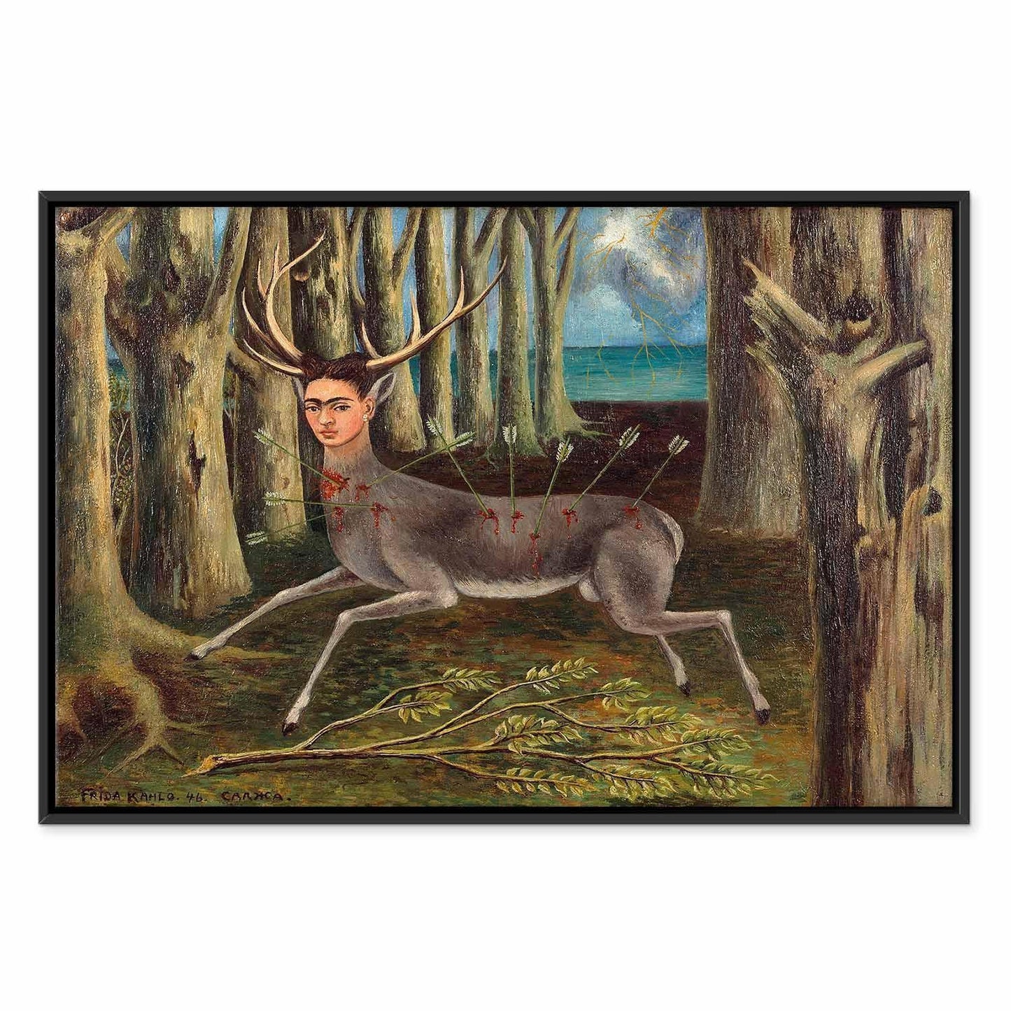 Leinwandbild - Frida Kahlo – The Wounded Deer